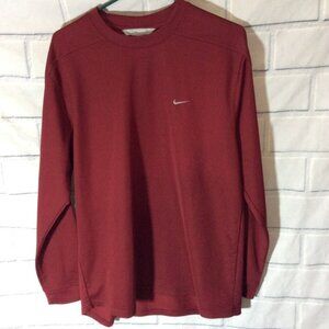 MENS NIKE Long Sleeve Shirt SIZE Large Maroon